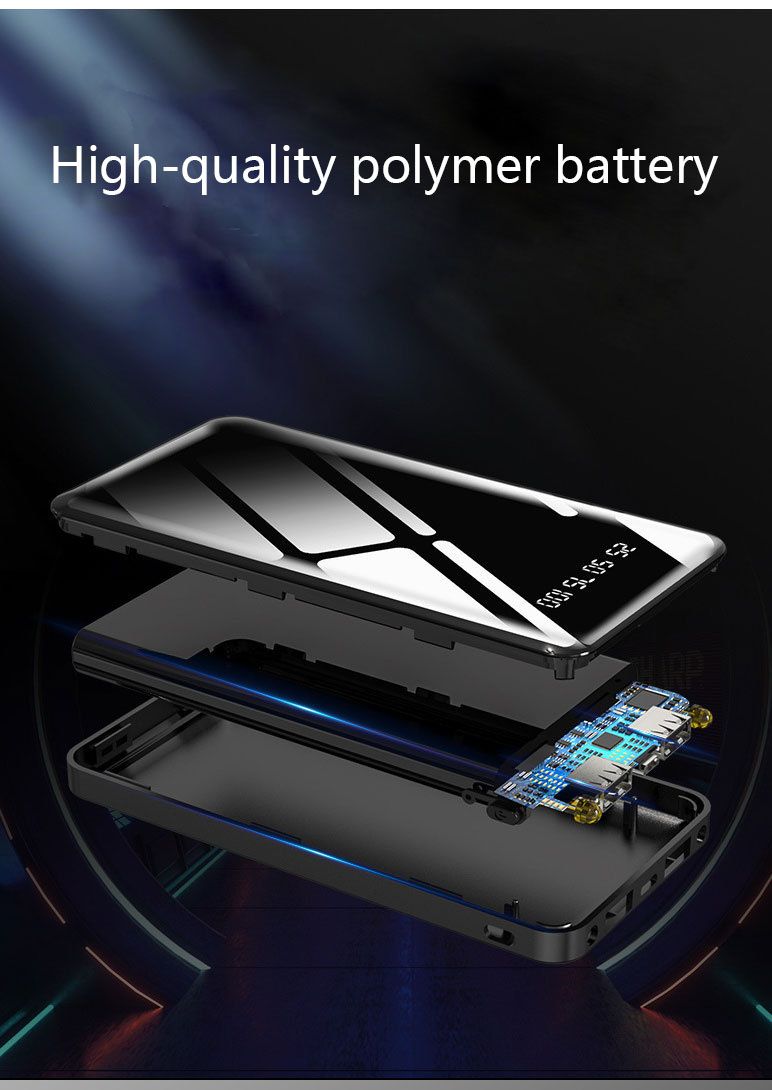 RichRipple 2A Fast Charge Power Banks 10000mAh iPhone&Android Power Bank Universal Portable Mobile Power With Dual USB LED Lamp powerbank