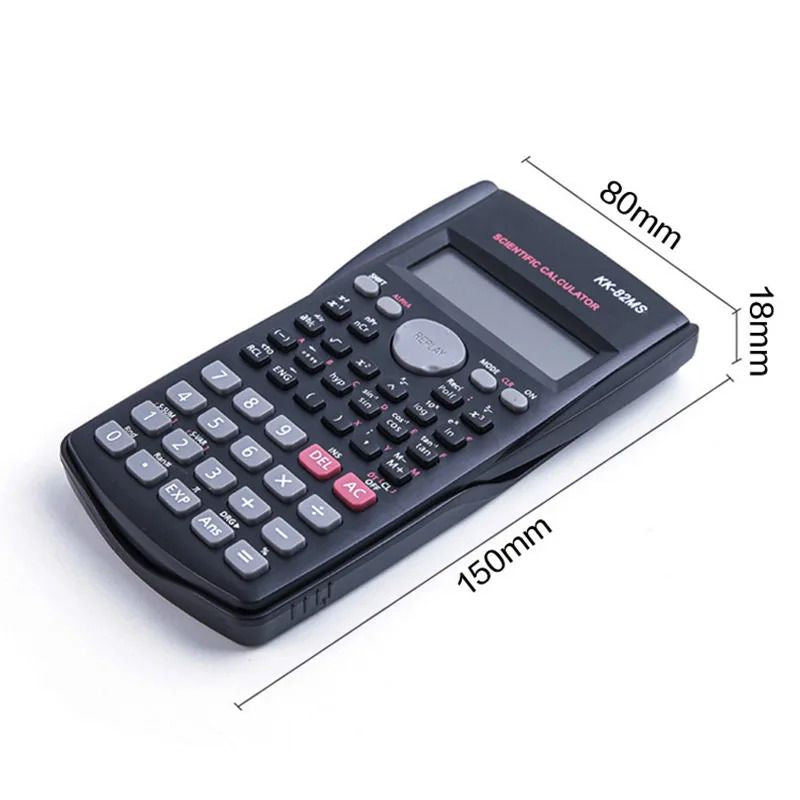 Portable Scientific Calculator Functions Calculator 12 Digits Display Scientific Calculator for Mathematics Teaching School Student 240 KK-82MS-B