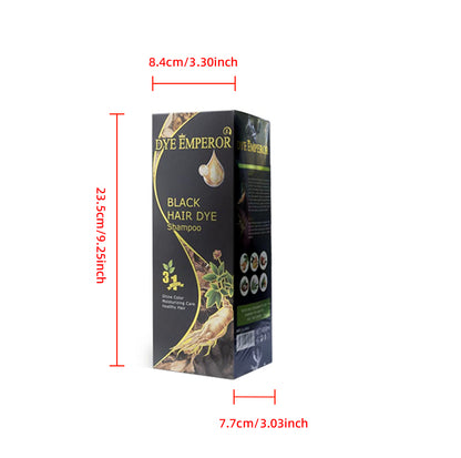 400ml hair coloring hair coloring shampoo, organic natural quick hair dye, plant essence, dark hair coloring agent, male and female shampoo black hair dye, plant pure natural Black