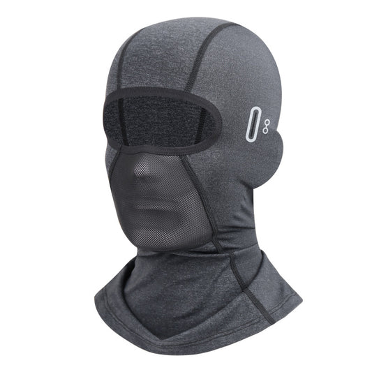 Outdoor Balaclavas motorcycle riding in summer is lined with a breathable sunscreen and UV protection ice silk mask