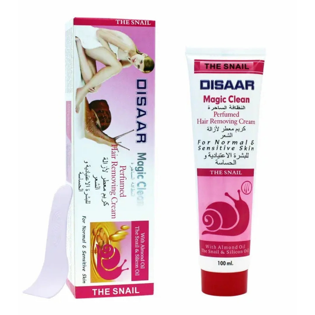 Disaar Natural Magic Clean Depilatory Snail Almond Oil Hair Removal Cream