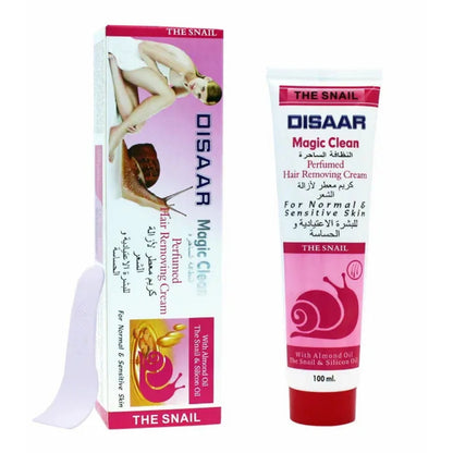 Disaar Natural Magic Clean Depilatory Snail Almond Oil Hair Removal Cream