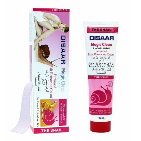 Disaar Natural Magic Clean Depilatory Snail Almond Oil Hair Removal Cream