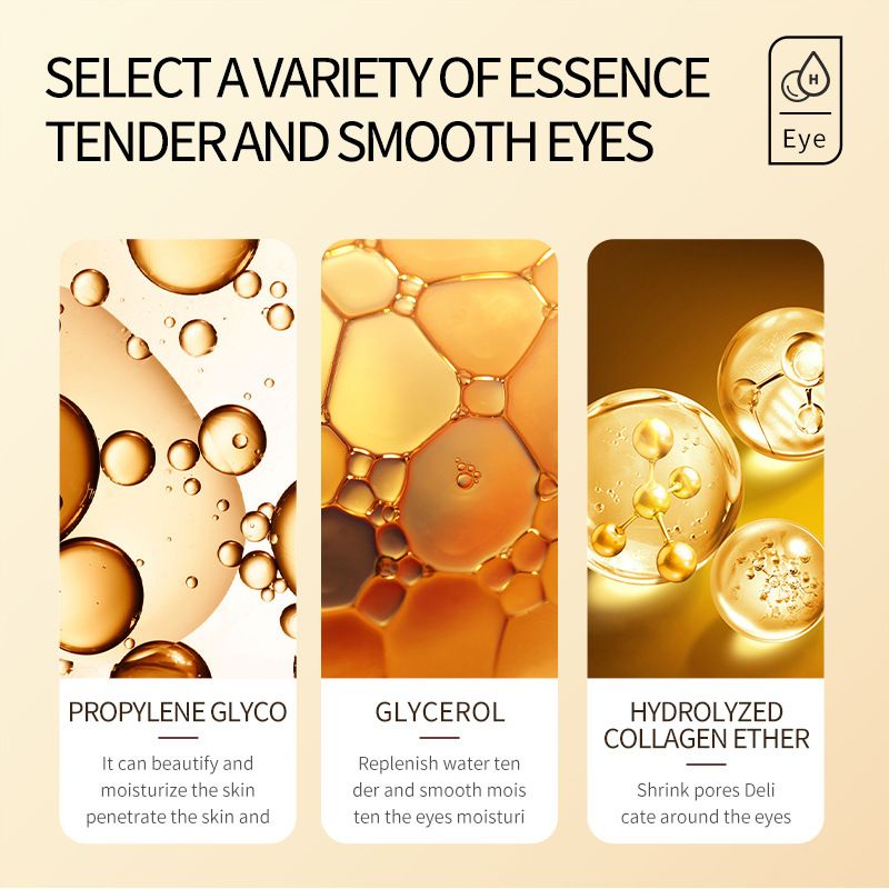 3-Piece Eye Care Set Eye Essence Eye Cream Stick Eye Mask Retinol Anti-Wrinkle Mossturizing Smoothes Fade Dark Eye Circle