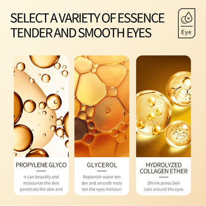 3-Piece Eye Care Set Eye Essence Eye Cream Stick Eye Mask Retinol Anti-Wrinkle Mossturizing Smoothes Fade Dark Eye Circle