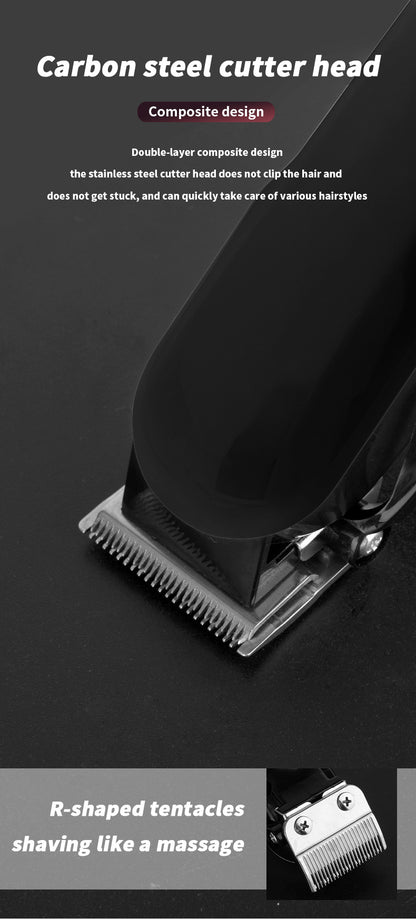 Hair Clipper Oil Head Electric Push Shear USB Charging Hair Trimmer for Men Women Household Travel Electric Barber Machine