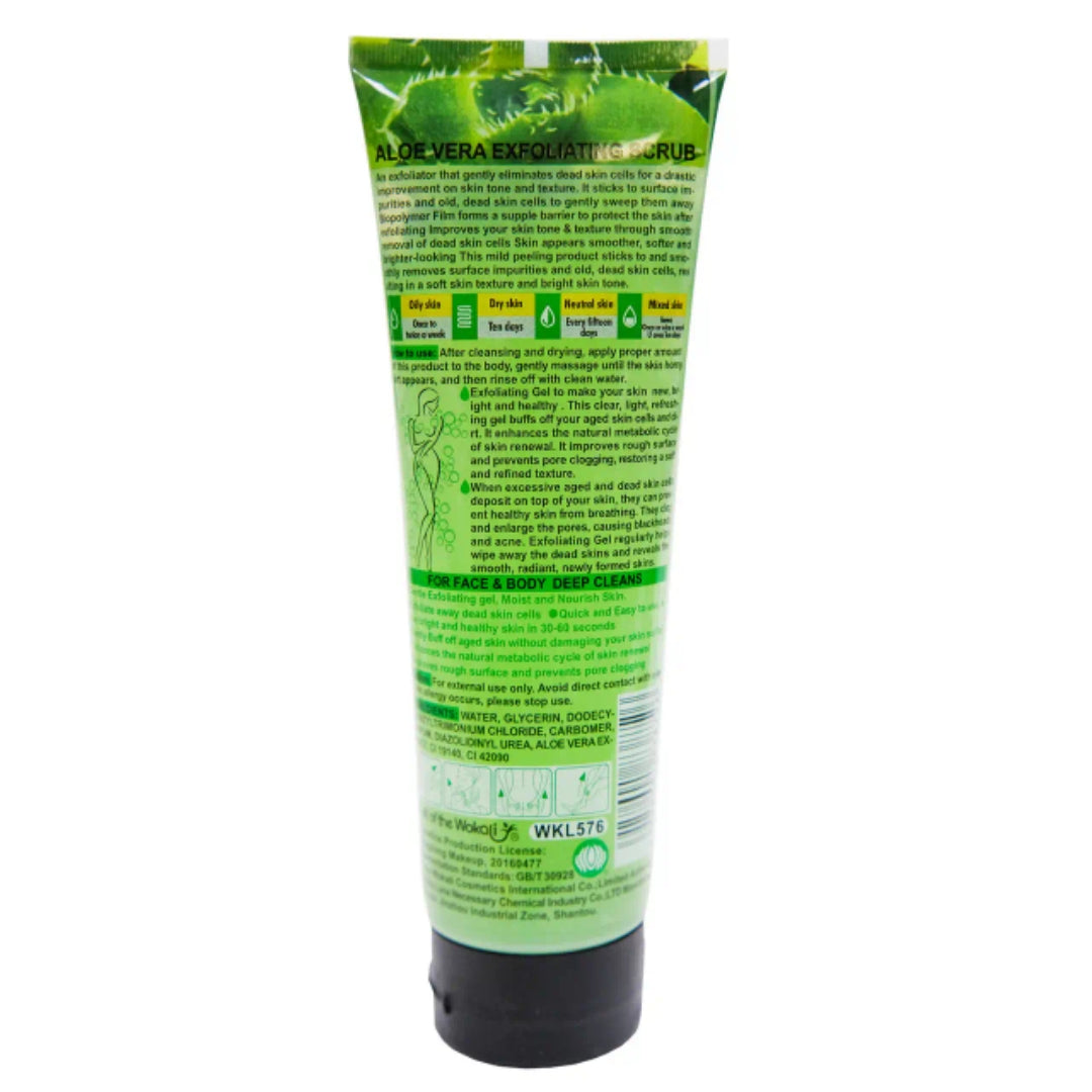 Fruit of the Wokali Aloe Vera Exfoliating Scrub For Face & Body Dead Cells Deep Cleansing