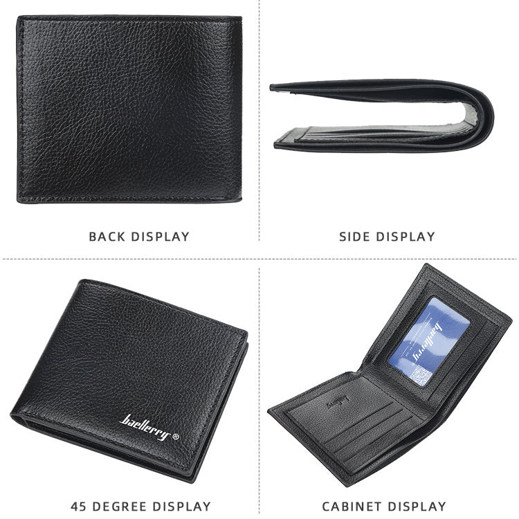 Baellerry PU Leather Classic Men Wallets Coin Pocket Small Wallet Gift for Men Purses Card Holder Male Clutch Money Bag ,Men's Bags New Design High Quality Purse