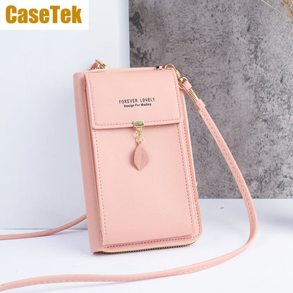 New Arrival Wallet phone bag PU leather purse small sling bag ladies fashion crossbody shoulder bag Casetek handbags