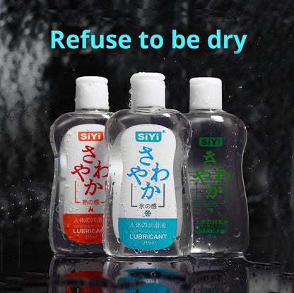 215ML Water-based Body Lubricant Heat Ice Skin-Friendly Lubricant for Sex Vaginal Anal Sex Products, Travel-Size Portable Pack