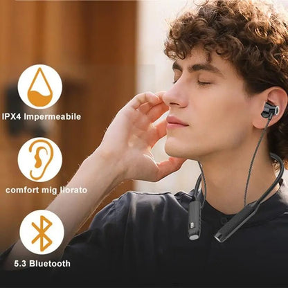 2025 New Upgrade Wireless Bluetooth Earphones LED Display Super Power Neckband Magnetic Bass Sports Earphones Headphones Noise Reduction Headsets