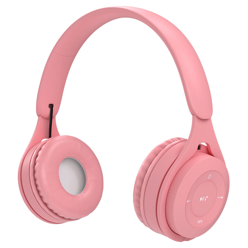 HW Lovely Y08 Bluetooth v5.0 Macaron Colorful Headphone Wireless Upgraded Headphones Support TF card