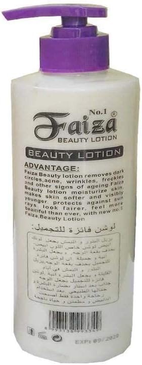 Faiza Moisturizing And Whitening Body Lotion Remove Dark Circles Acne Wrinkles Freckles and Moisturizing Lotion 400ml Evens Skin Tone Clear and Smoother Skin