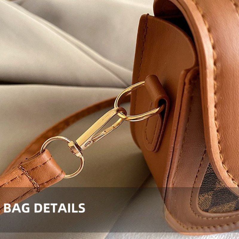 Mateamoda Mini Checkered Crossbody Bag with Top Handle Handbag