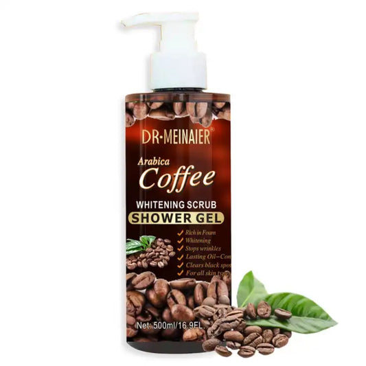 DR MEINAIER Arabica Coffee Shower Gel Whitening Cleansing Exfoliating Scrub Gel - 500ml