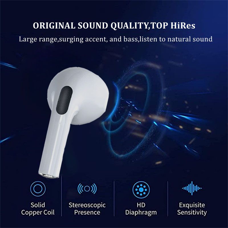 RichRipple Original Mini Size Pro 3 For Small Ears TWS Macaronian Pods Pro3 Wireless Earpods Bluetooth Earphone for android&ios Pods Earbuds