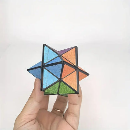 3D Hexagon Puzzle for Youngsters Infinity Magic Cube - 3D Hexagon Puzzle for Youngsters Space Geometry Flip Toy Brain Boost & Relax Mixed Colors, ABS Material