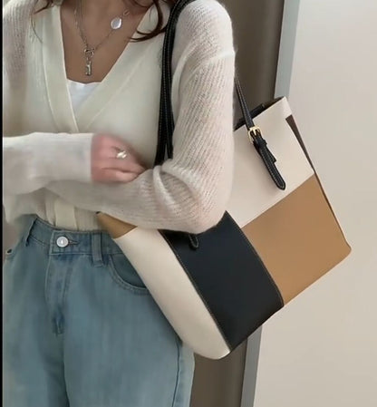 Ladies Shoulder Bags Women Handbags Tote Bag Large Capacity PU Leather Waterproof