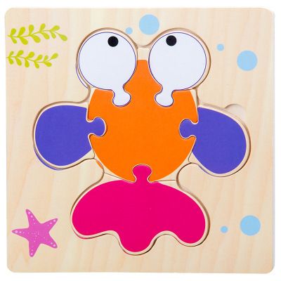 4pcs Wooden Puzzles for Toddlers Ages 1-3, Montessori Toys for 1 2 3 Years Old Girls Boys Baby Kids Puzzle Learning Educational Christmas Birthday Gifts Toys