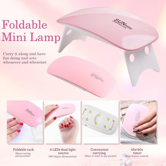 25pcs Nail Gel Lamp Manicure kits LED Nail Dryer Nail Manicure Tool UV Portable UV Led Nail Dryer Lamp Nail Kits