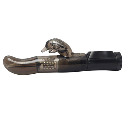 HW Transparent dolphin bead rotating stick massage vibrating stick women's erotic masturbation appliance G-spot stimulation massage stick sex product