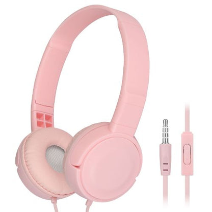 Kids Headphones, LEDream Adjustable On-Ear Wired Headsets Earphones with Mic for Children Boys Girls Cell Phones