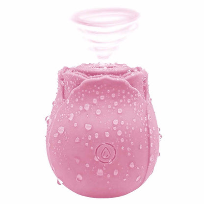 Womens Rose Clitoris Sucking Vibrator Nipples Sucker Oral Stimulator Powerful Rechargeable Adult Compact Foreplay Sex Toy For Girlfriend Wife