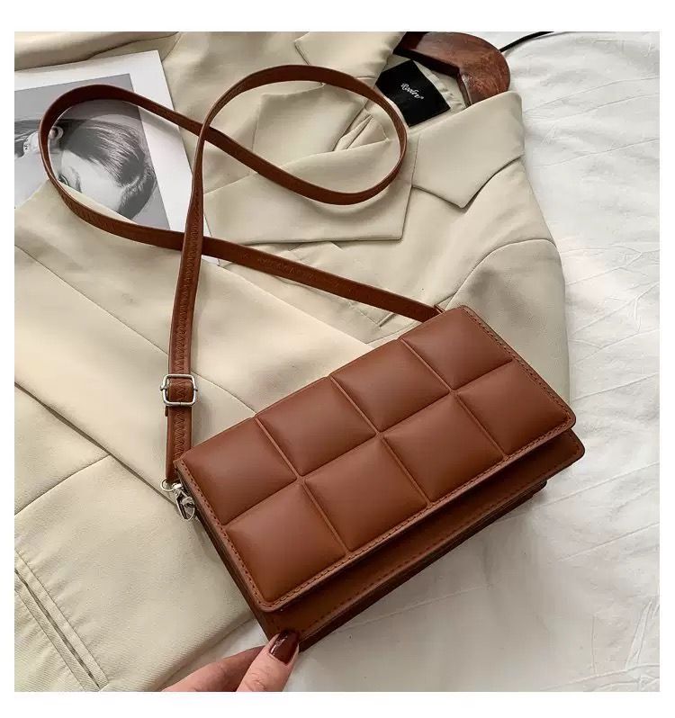 New Arrivals High Quality Square Women's Bag Small Square Bag Hand-held Cross-body Single Shoulder Bag.