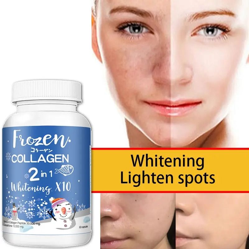 Herbal Frozen Collagen Peptide 2-in-1 For Skin Whitening Glow Lightening Nourishes The Skin Repair and Reduce Wrinkles Facial Whitening Makes Skin Looks 10x Younger