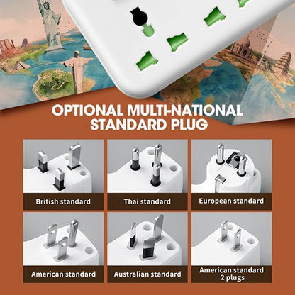 UK Plug AC Outlet Power Strip Multi-Use Wall Socket Universal Network Filter USB Charger Standalone Switch Light Adapter
