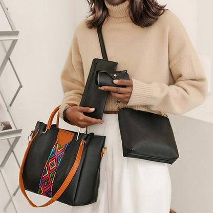 4 PCS Women Bags Handbags Ladies Bags Purse Shoulder Bags Tote Bags Hobo Bags