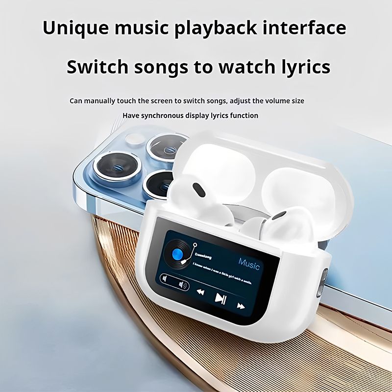 A9 For Small Ears TWS Macaronian Pods Full color touch smart screen series Wireless Earpods Bluetooth Earphone for android&ios Pods Earbuds