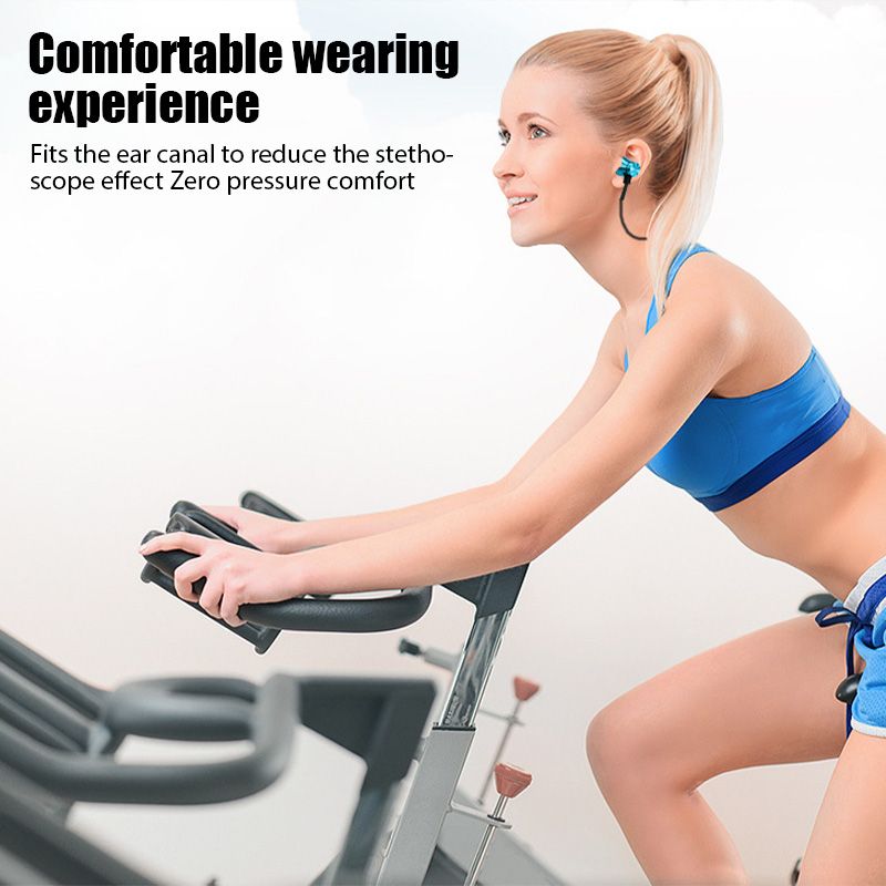 Magnetic Bluetooth Earphones Sports Wireless Earbuds Super Bass With Mic For All Smart Phones Stereo Sports Waterproof Earbuds Wireless in-ear Headset with Mic