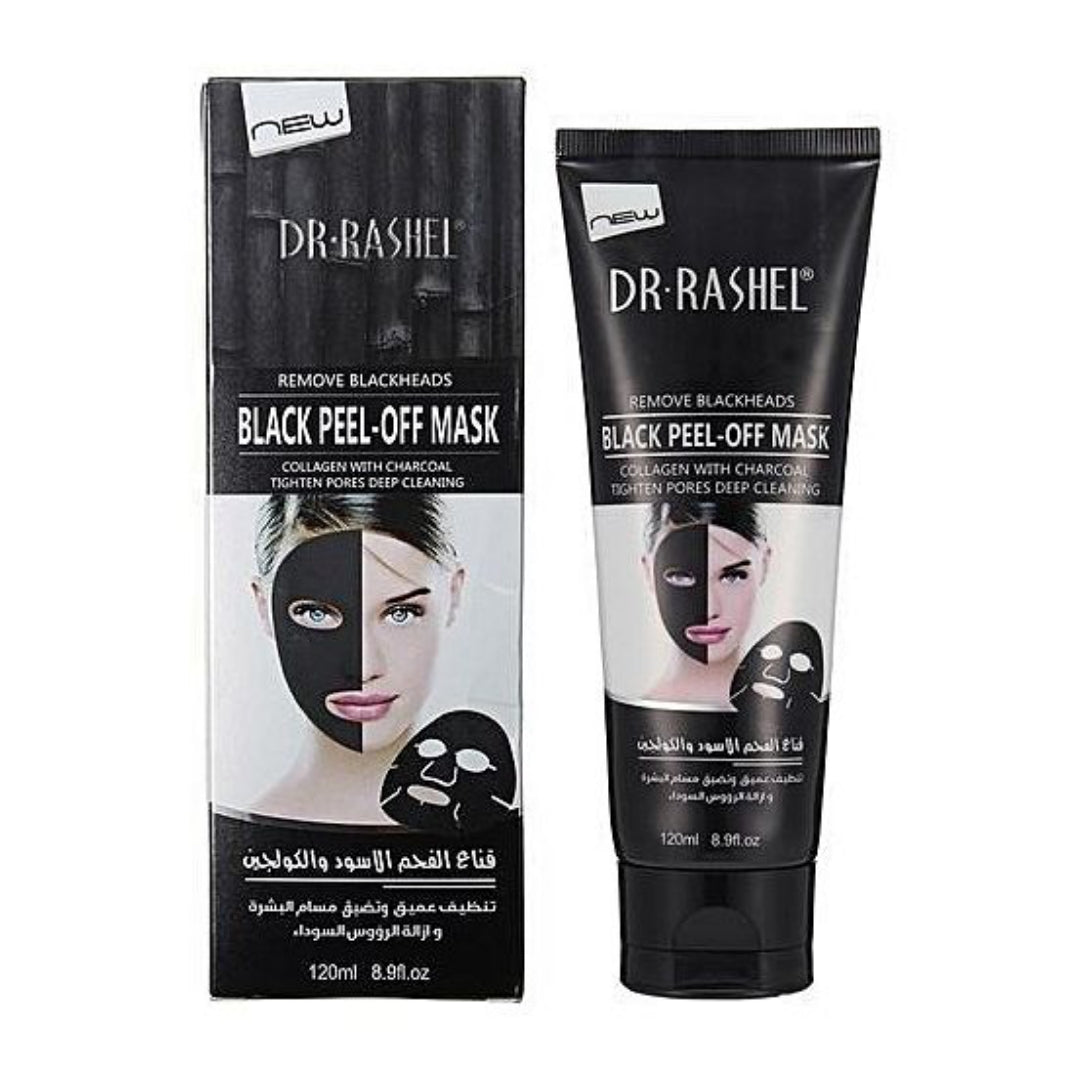 Dr. Rashel Black Mask Collagen & Charcoal Peel Off Facial Mask Remove Blackheads Deep Cleansing Tighten Pores Face Mask