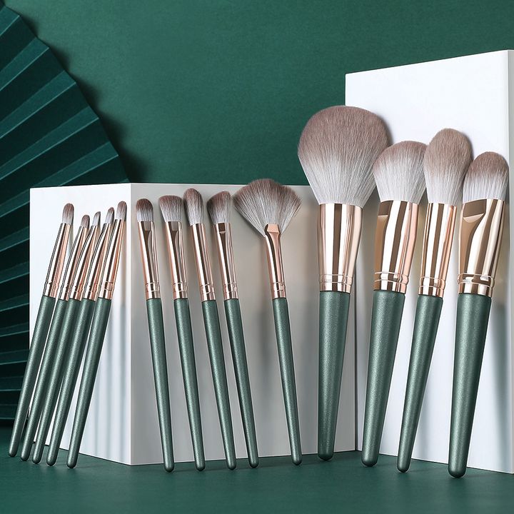 14pcs Set Upgrade Quality Makeup Brushes Foundation Eyeshadow Contours Kit Beauty Cosmetic Blush Full Make Up Brush Set