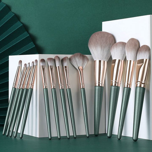 14pcs Set Upgrade Quality Makeup Brushes Foundation Eyeshadow Contours Kit Beauty Cosmetic Blush Full Make Up Brush Set