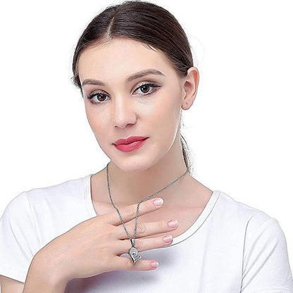 2Pcs/Set Couple Heart Shape I Love You Pendant Necklace Lovers Couples Jewelry Valentine's Gift，Fashion Couple Necklace Jewelry Unisex Lovers Couples Necklaces & Pendants