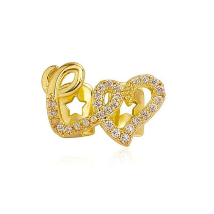 love shape teeth grillz hallow tooth grillz ice out bling bling grillz for woman hip hop rapper body jewelry for women gift for her fashion accessories for woman