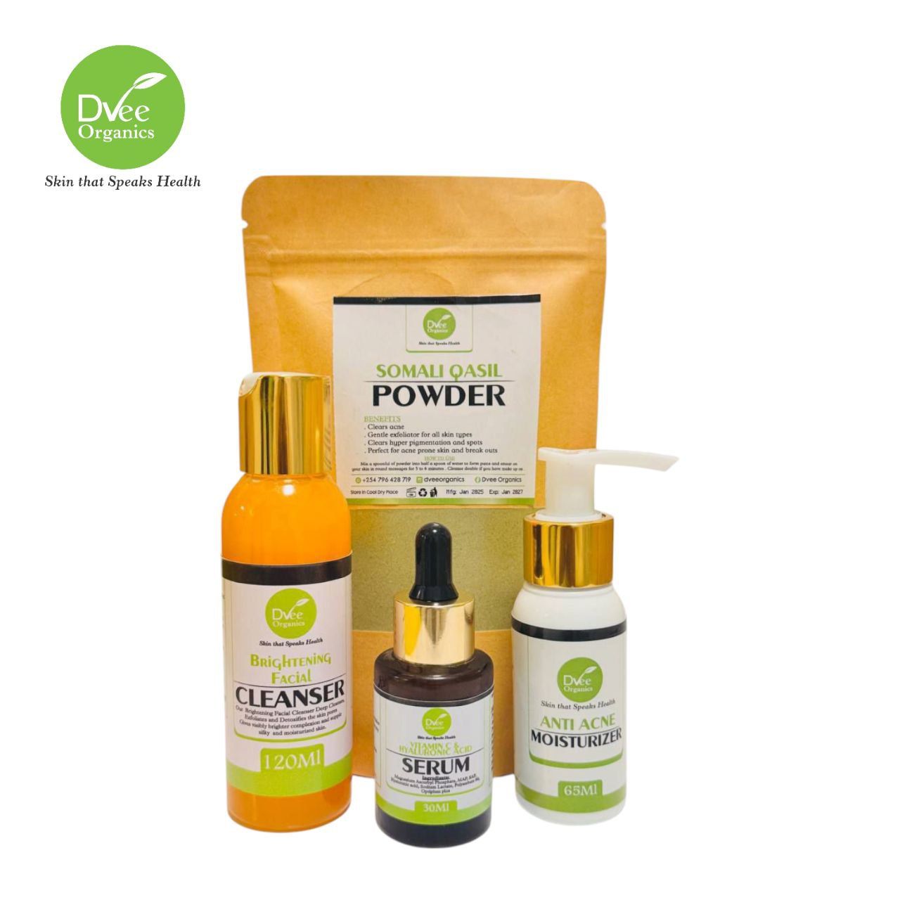 Glow Up Package - Dvee Organics - Clears Blemishes and Gives Instant Radiant Glow on Skin Within 28 days