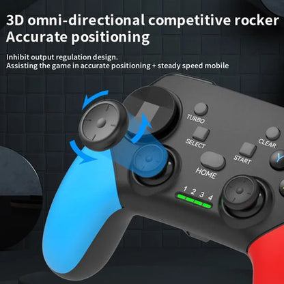 New Arrivals Bluetooth Game Consoles Controller 2.4G Wireless BT 5.0 Game Controller for Switch Pro PC Android Phone IOS Tablet Smart TV PS3 PS4 Gamepad Joystick Control with Turbo Vibration