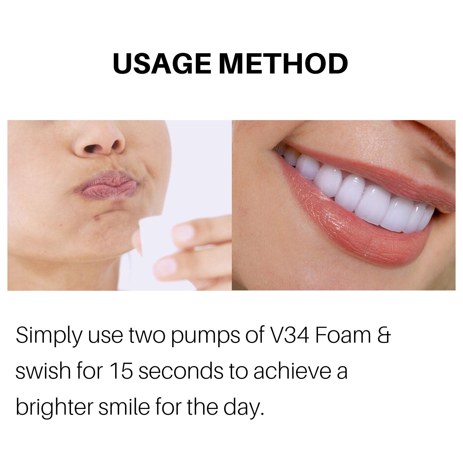 New V34 Teeth Whitening Teeth Mousse Deep Cleaning Toothpaste Cigarette Stains Repair Bright Neutralizes Yellow Tones Dental Plaque Fresh Breath Oral Care