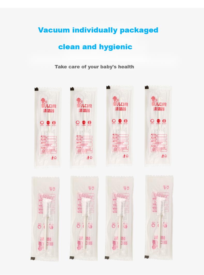 30pcs/box Baby Tongue Cleaner Disposable Gauze Toothbrush Paper Rod Infant Oral Cleaning Brush Stick Baby Oral Cleaner