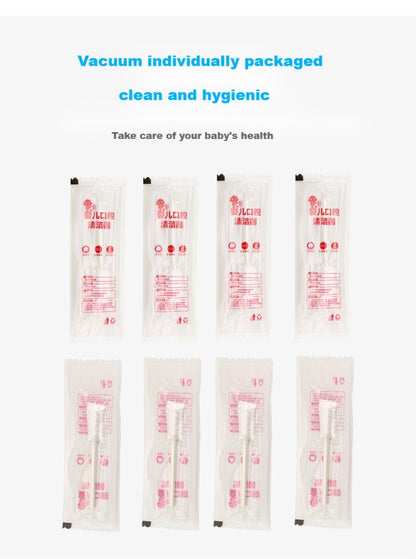 30pcs/box Baby Tongue Cleaner Disposable Gauze Toothbrush Paper Rod Infant Oral Cleaning Brush Stick Baby Oral Cleaner