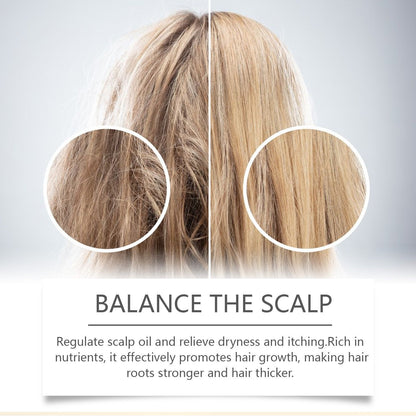 EELHOE Batana Oil Hair Care Essential Oil Hair Strengthening Hair Growth Serum Anti-Hair Loss Treatment Repairs Frizzy Hair Deep Nourishes Scalp Smooth Hair Conditioner Ehance Hair Shine Batana Serum