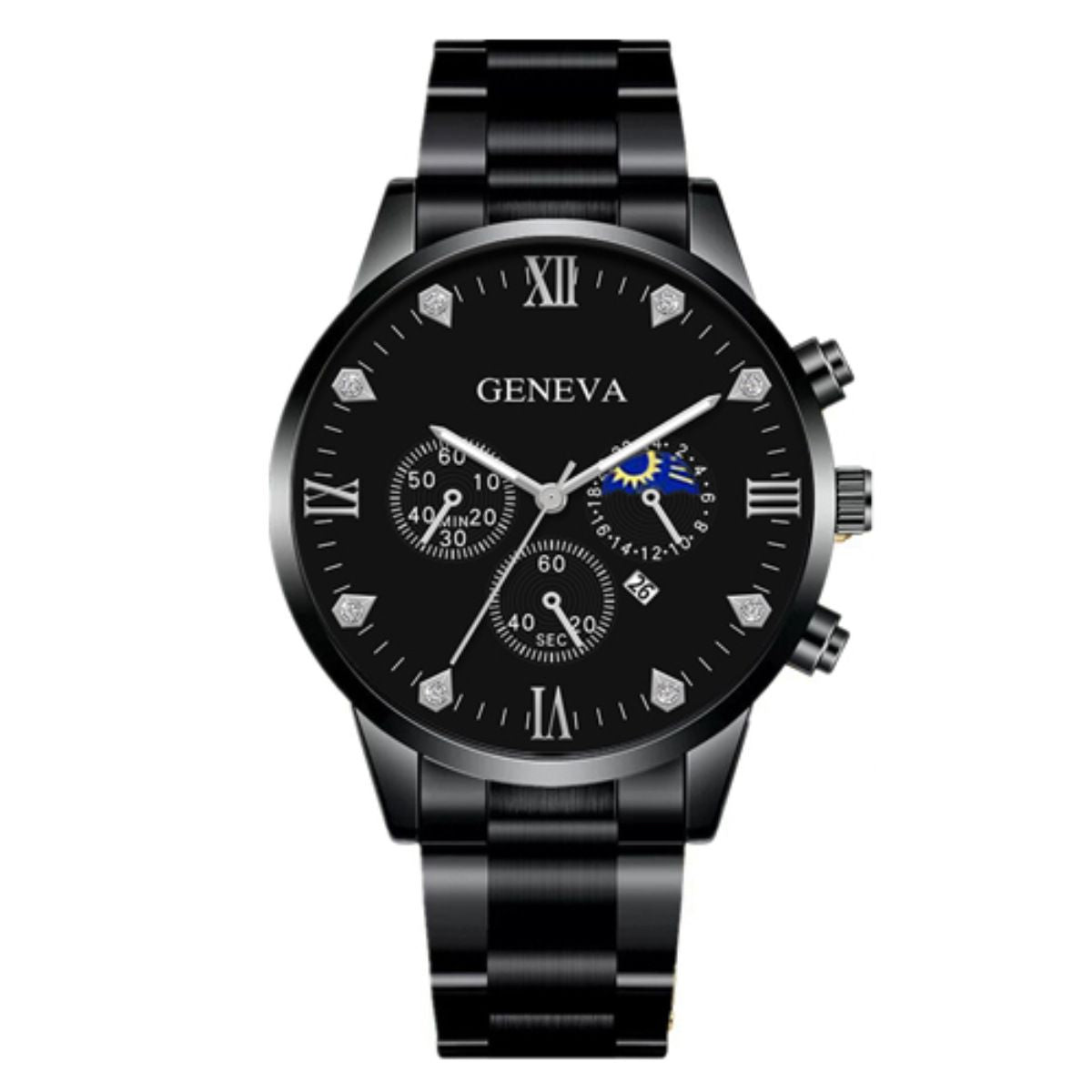 Quartz Watches This Year's Popular Personality Fashion New Steel Strap Watch Men's Simple Leisure Rudder Set Bracelet Quartz Watch