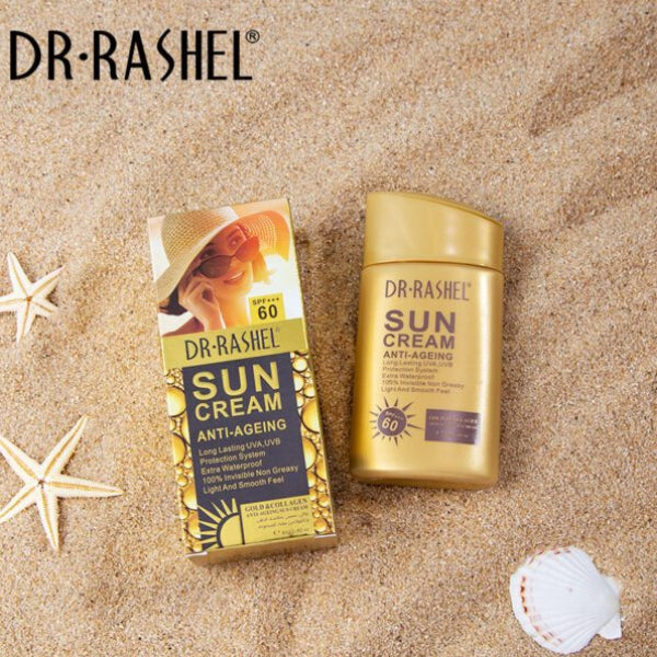 Dr. Rashel Gold Collagen Anti-aging Sun Cream SPF 60 UVA/UVB Protection Sun Block Sunscreen