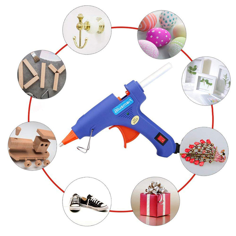 Upgraded Hot Glue Gun+15Pcs Lengthened Melt Glue Sticks Safe and nontoxic Christmas Tool02