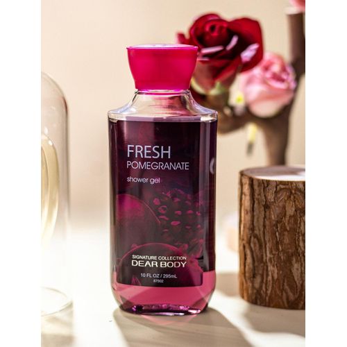 3 Pack My Dear Body Fresh Pomegranate Shower Gel, Body Cream and Pump Lotion Sweet Fresh Scent Keep Fresh Body Lotion Shower Gel Skin CareSignature Collection Body Luxuries