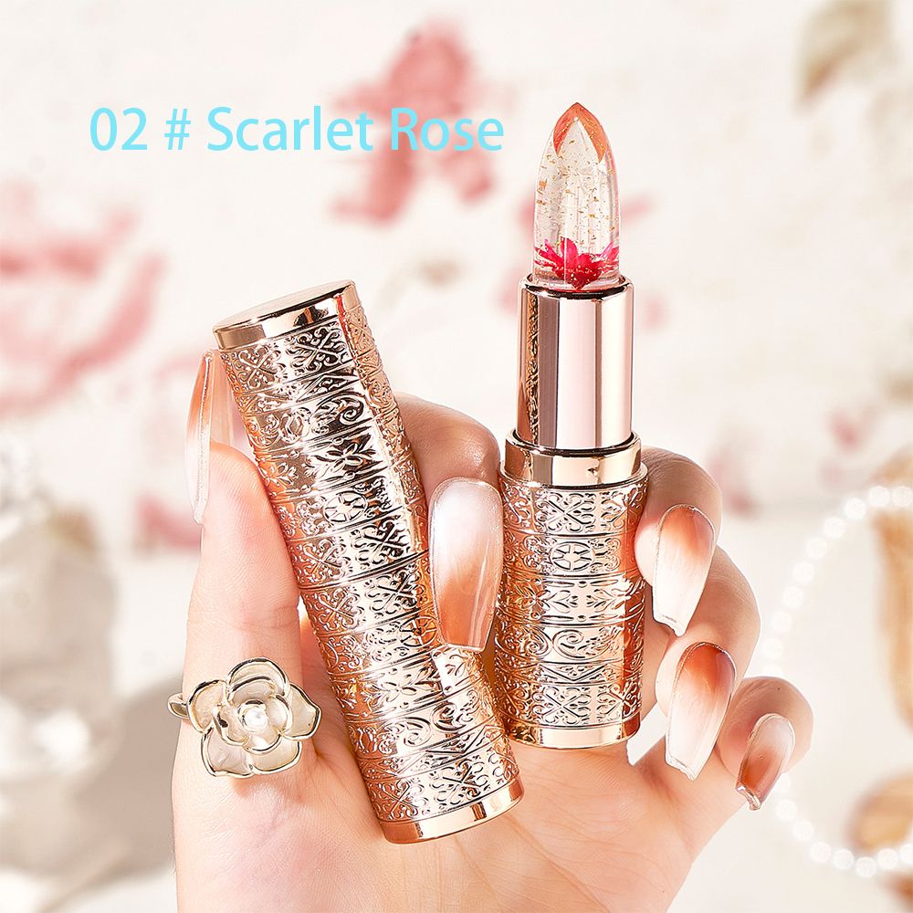 Petal jelly color changing lipstick Moisturizing, moisturizing, repairing dryness, non fading, non staining cup new lipstick color changing lipstick moisturizing, waterproof