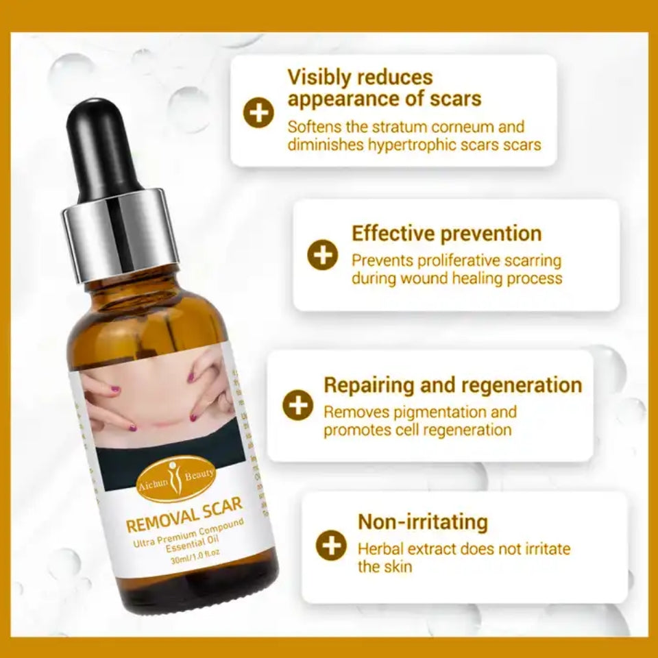 Removal Scar Ultra Premium Compound Essential Oil - Vitalizes Skin Cells Counteracts Aging Repair Scars Remover - Aichun Beauty